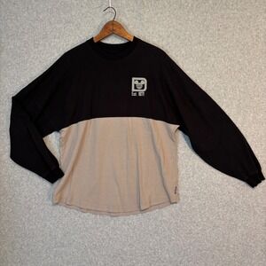 Walt‎ Disney World Parks Spirit Jersey Medium Black Gray Long Sleeve Spellout